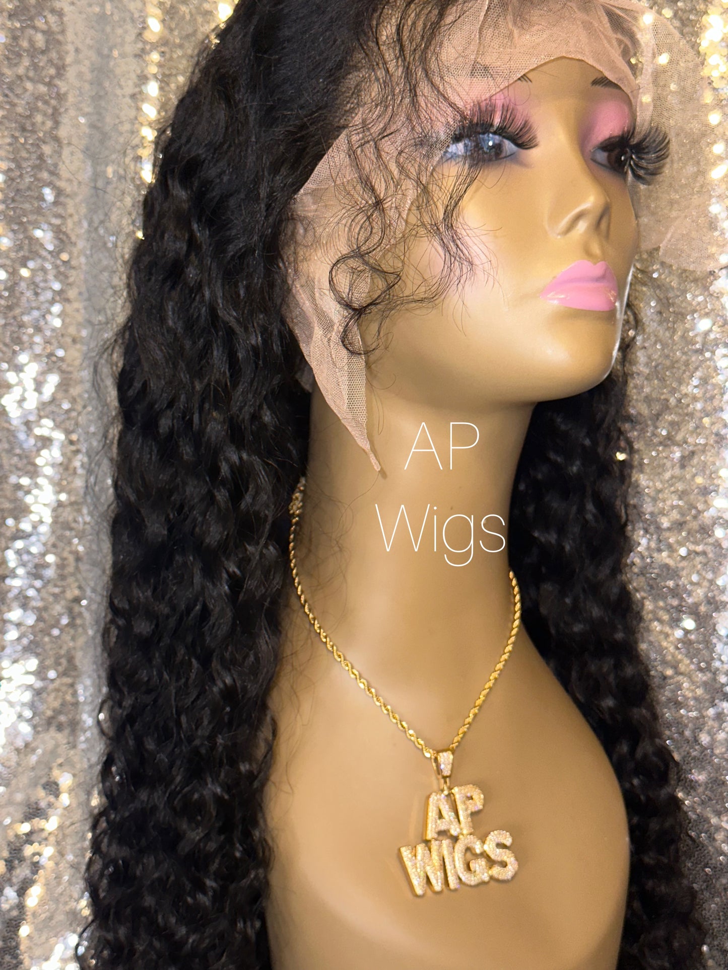13x6 Brazilian Deep Wave Transparent Pre-plucked Lace Front Human Hair Wigs