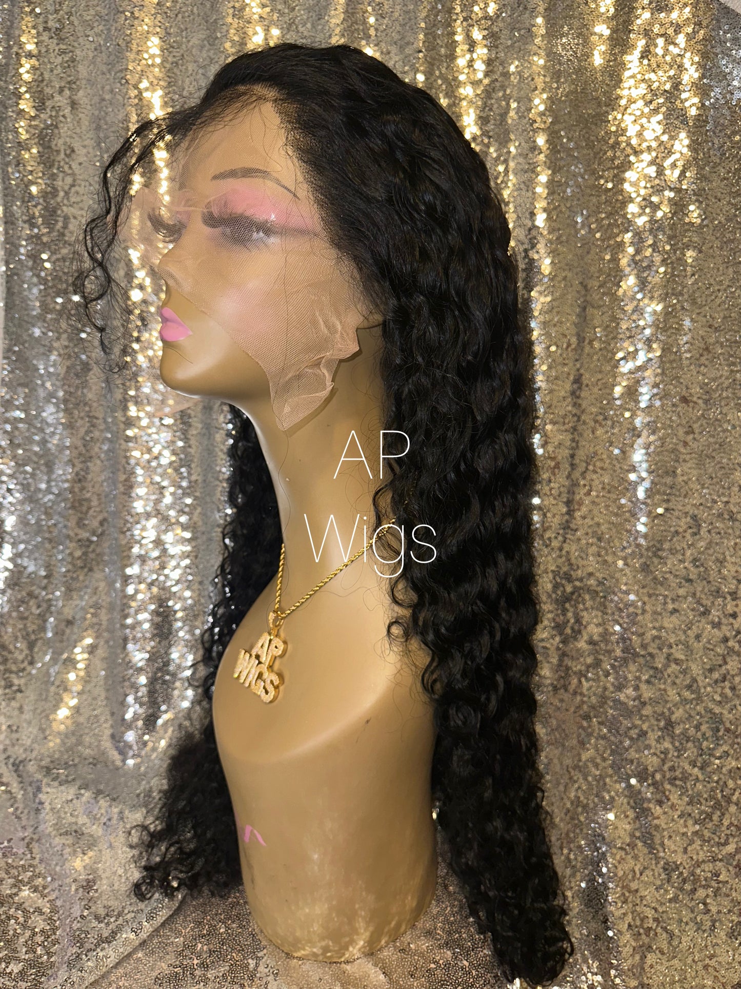 13x6 Brazilian Deep Wave Transparent Pre-plucked Lace Front Human Hair Wigs