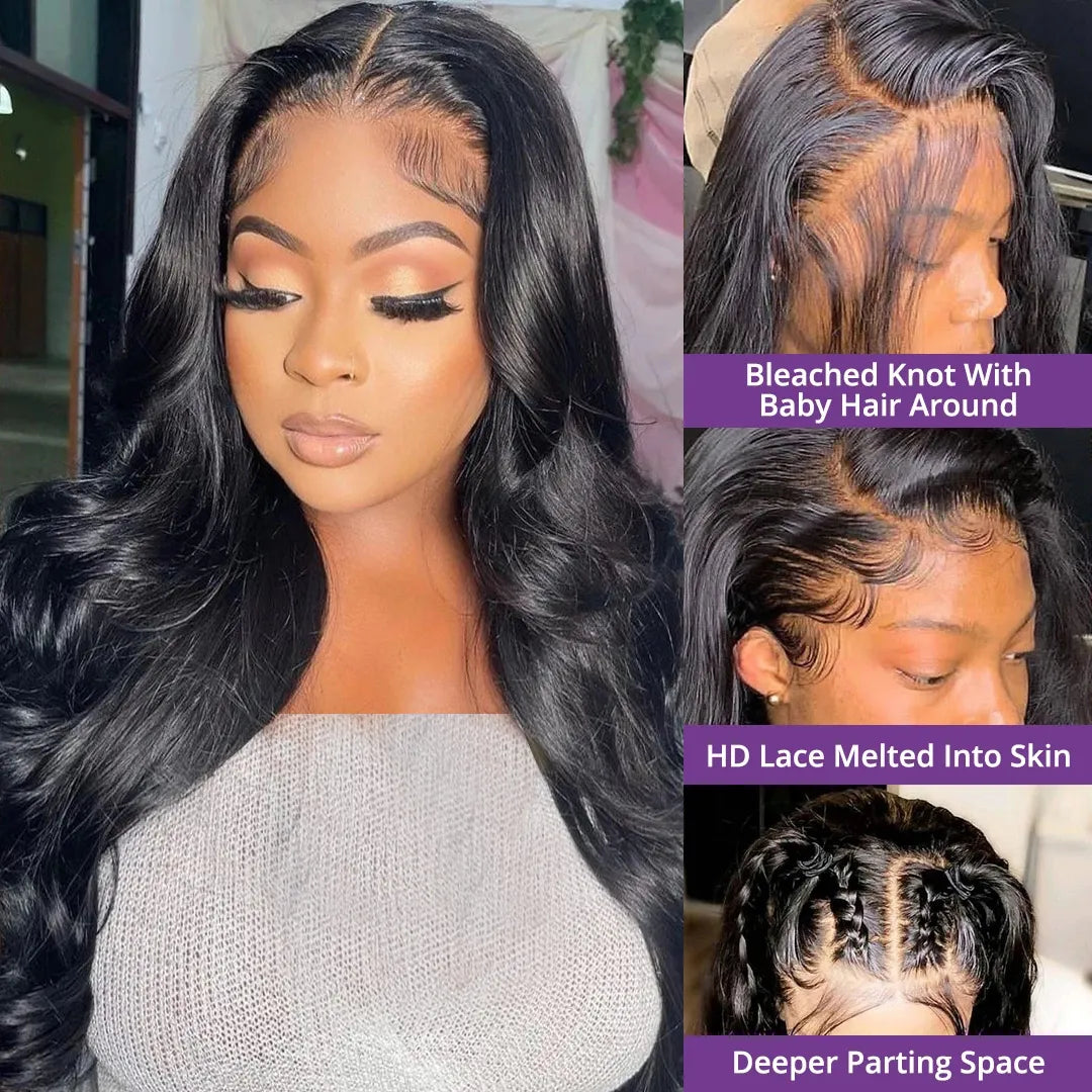 13x4 13x6 Body Wave Lace Front Wig Human Hair Pre Plucked Human Hair Lace Frontal Wigs
