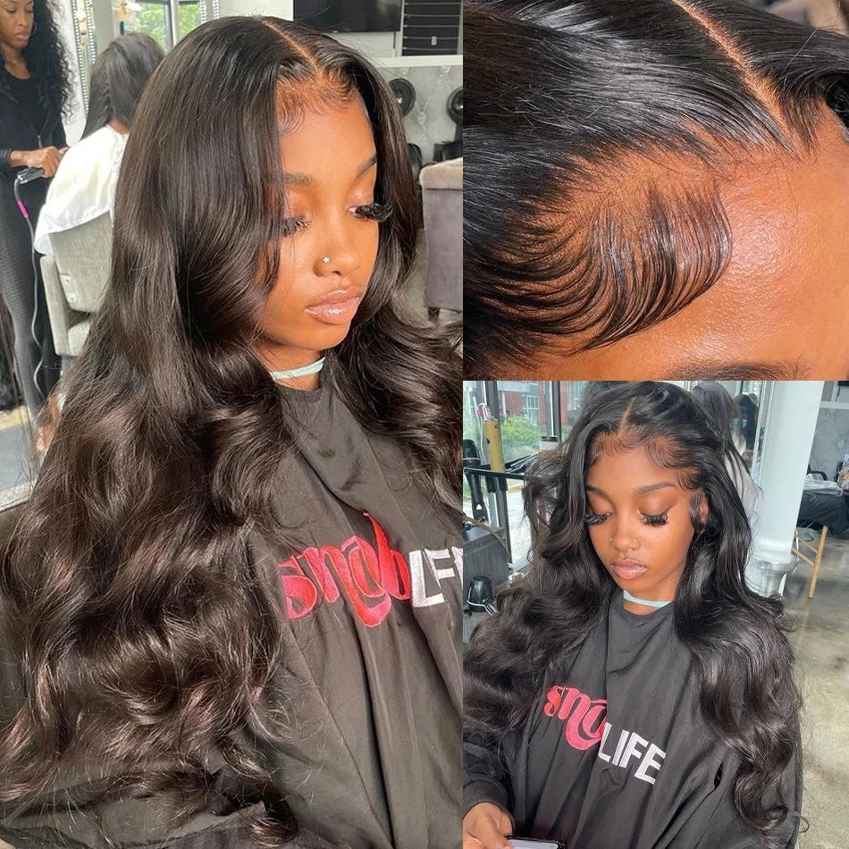 13x4 13x6 Body Wave Lace Front Wig Human Hair Pre Plucked Human Hair Lace Frontal Wigs