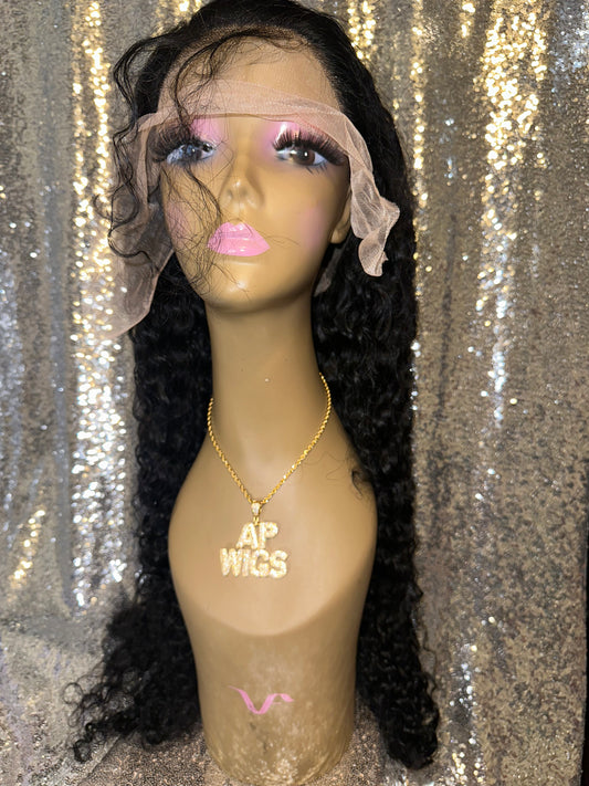 Deep Wave Transparent 13x4 13x6 Lace Frontal Human Hair Wigs