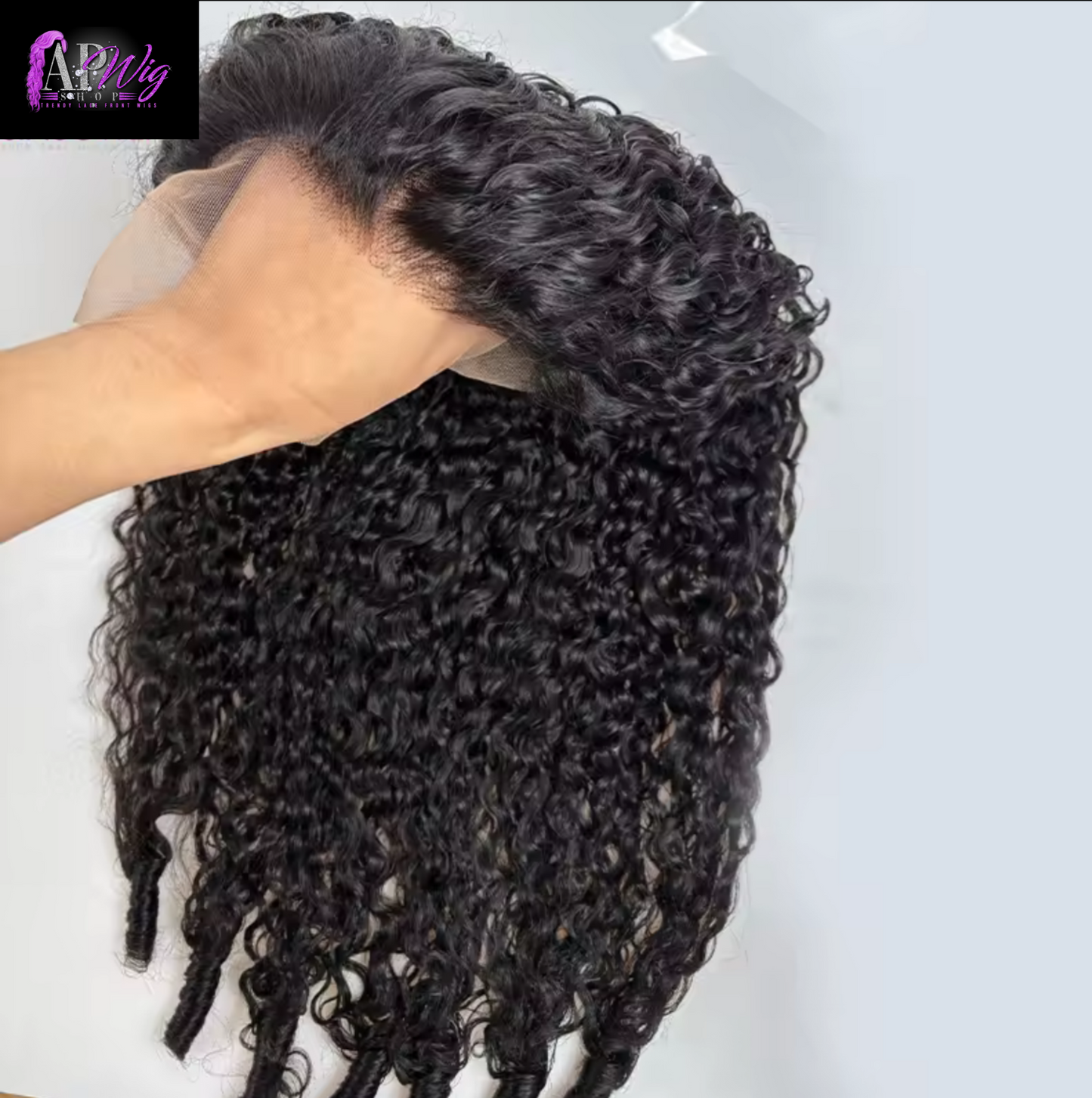 Water Curly 180% Density FULL 13x4 Lace Frontal Human Hair Wigs