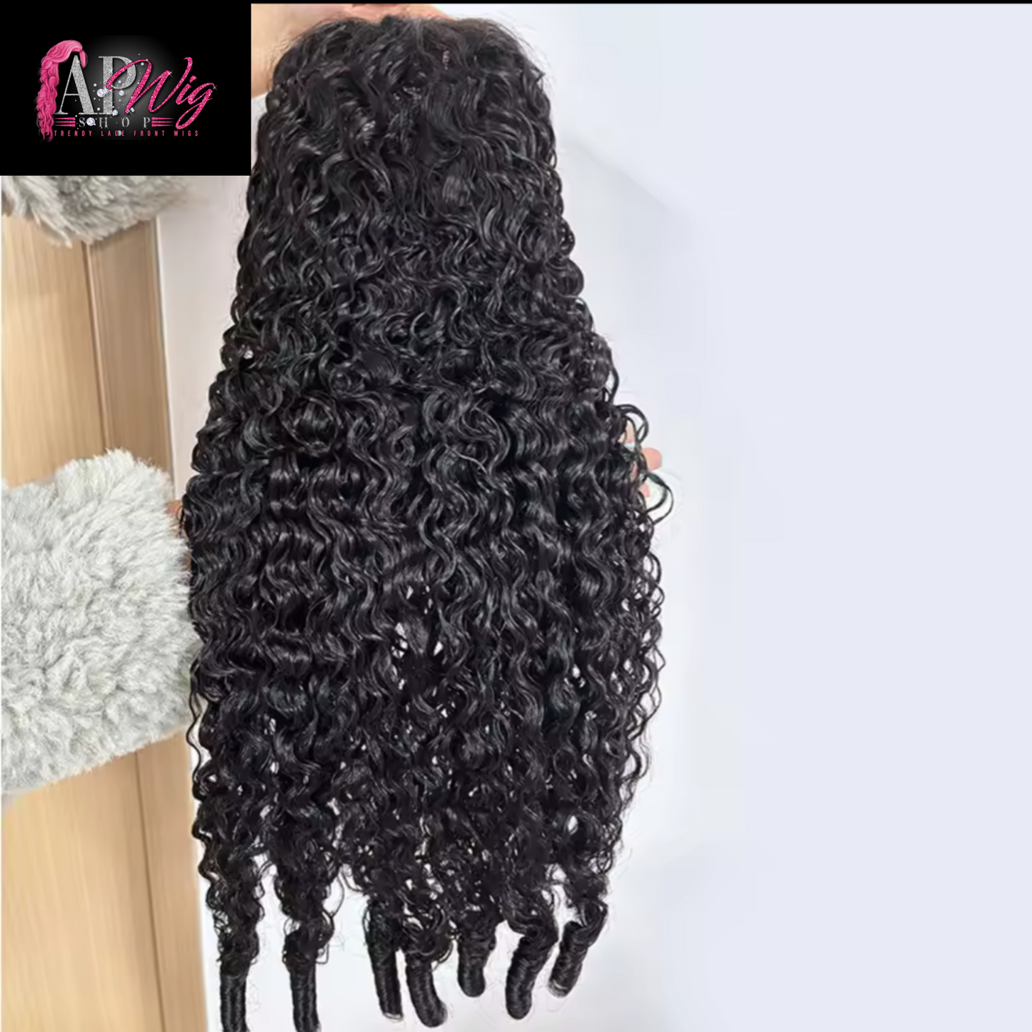 Water Curly 180% Density FULL 13x4 Lace Frontal Human Hair Wigs