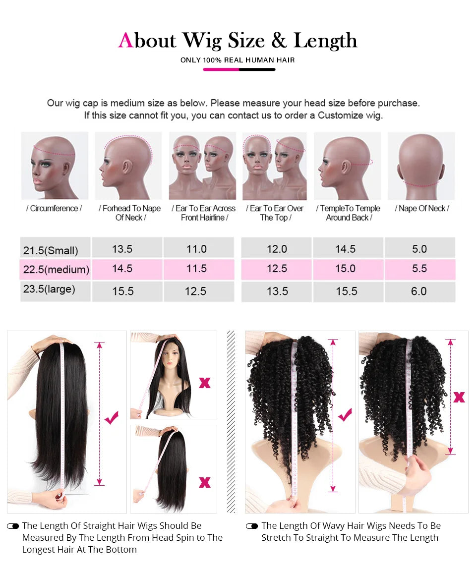 Burmese Curly 13x4 Lace Frontal Human Hair Wigs