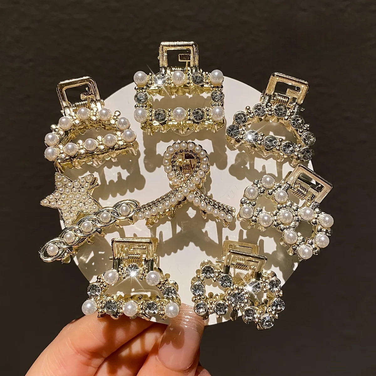 8Pcs CUTE TRENDY Multi-Style Small Fashion Hair clips