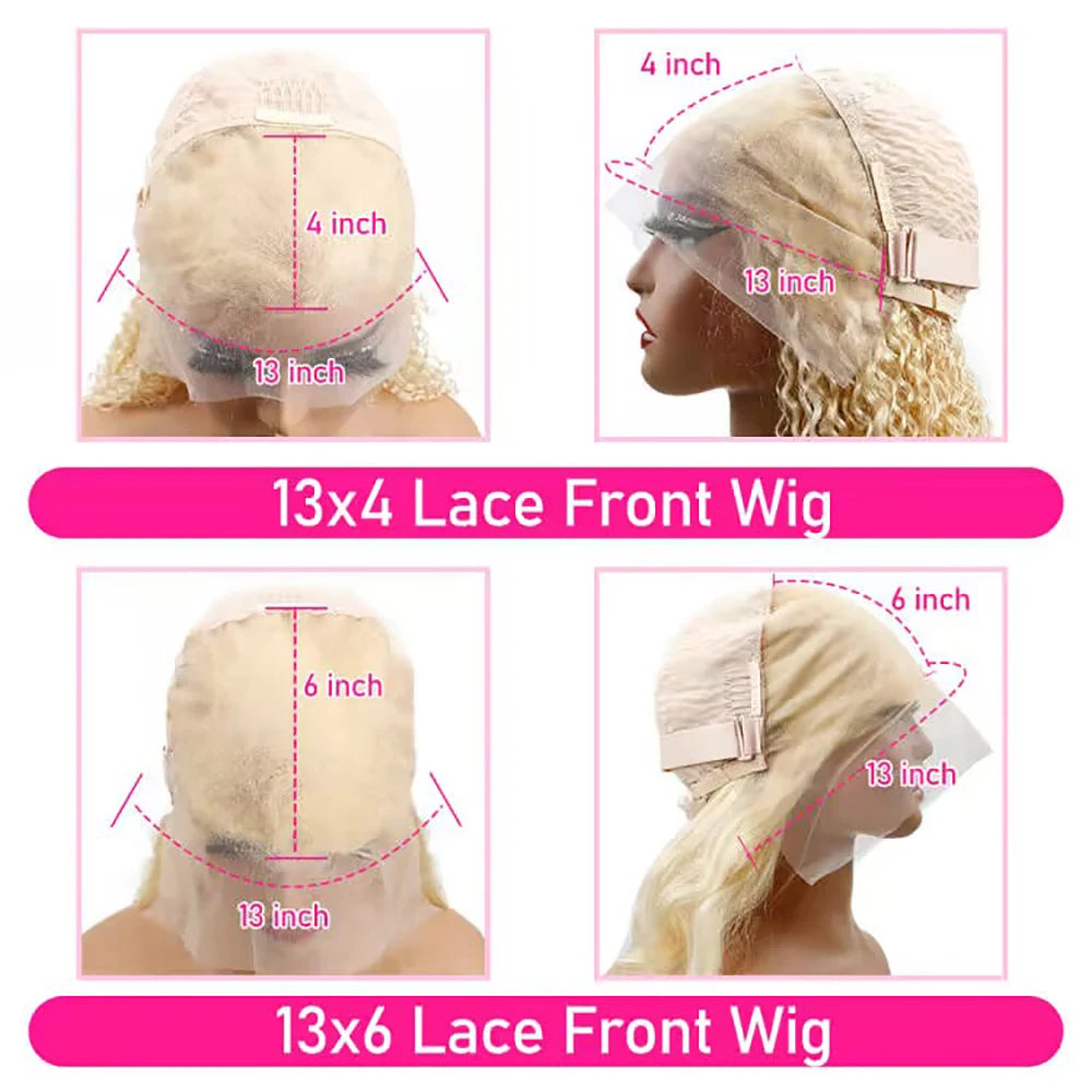 SPECIAL SALE! 28" 13x4 180% Density ONLY $200! AS SEEN ON TIK TOK HD Transparent 613 Blonde Straight 200 Density 13x4 13x6 Lace Front Human Hair Wigs