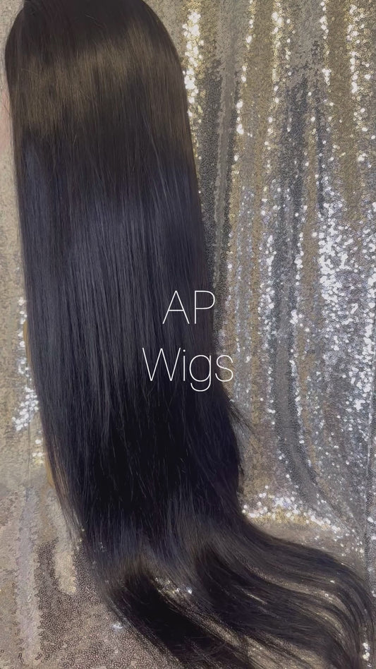 13x4 13x6 Transparent Lace Front Bone Brazilian Straight Human Hair Lace frontal wigs
