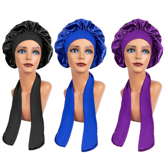 Satin Hair Bonnet With Stretchy Band